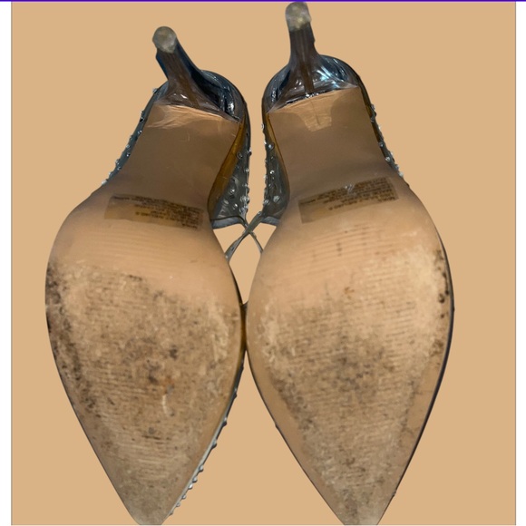 Mika Clear Embellished Stiletto by Just Fab - Size 10 - Picture 5 of 9